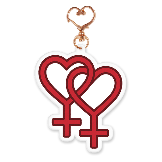 Red Double Venus Keychain