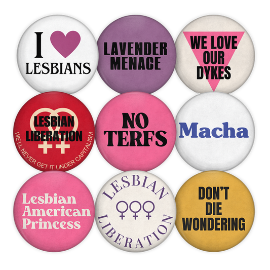 Lesbian Vintage Remake Buttons #1